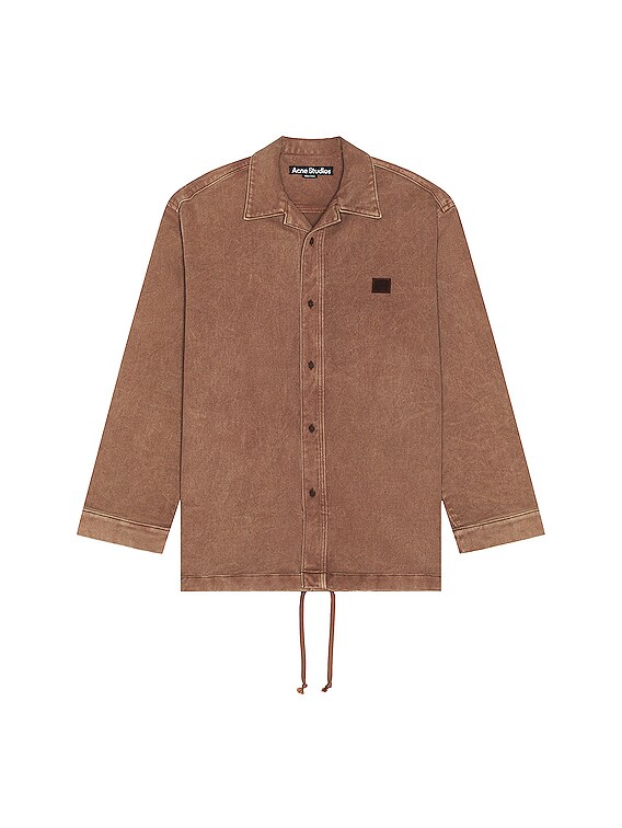 ACNE STUDIOS Twill Shirt Chestnut Brown ジャケット/アウター