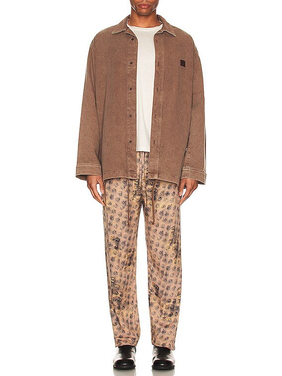 Acne Studios Cotton Twill Shirt in Brown | FWRD