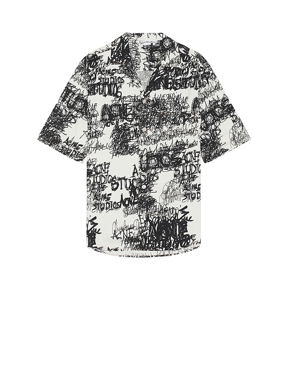 Acne Studios Shirt in Light Grey & Black | FWRD
