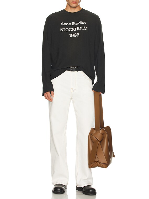 Acne Studios Edden Long Sleeve T-Shirt in Faded Black | FWRD