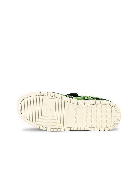 Acne Studios Face Mule in Black & Green | FWRD