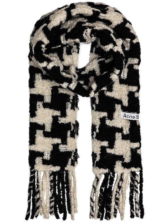 Acne Studios VADIK スカーフ - White & Black | FWRD
