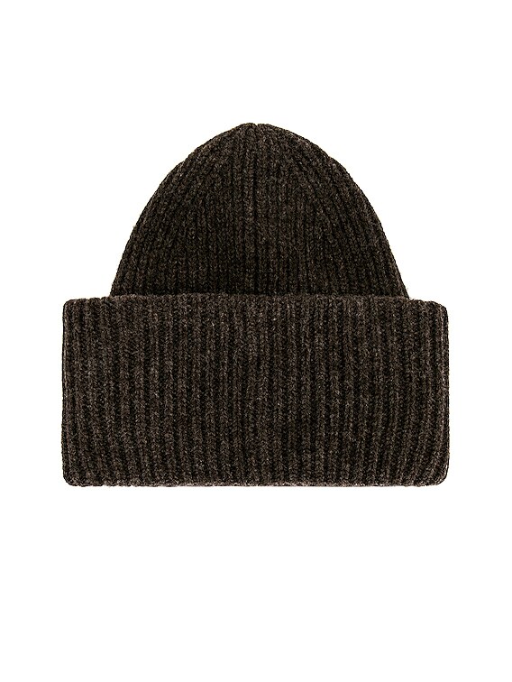 Acne Studios Beanie in Grey & Brown Melange | FWRD