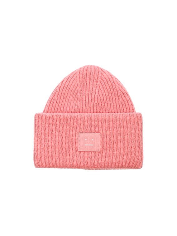 Acne Studios Pansy Face Beanie in Pale Pink | FWRD