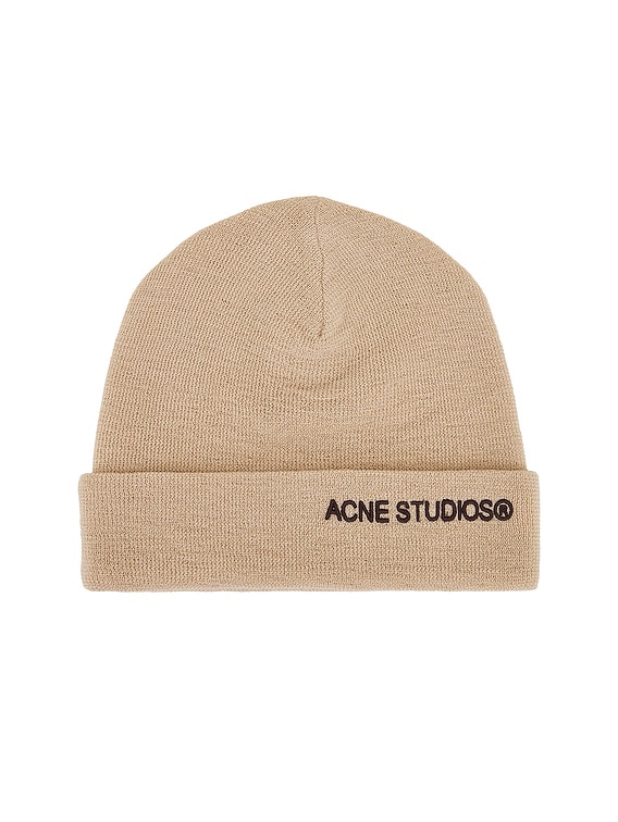 Acne Studios Kinau Beanie in Shell Beige | FWRD