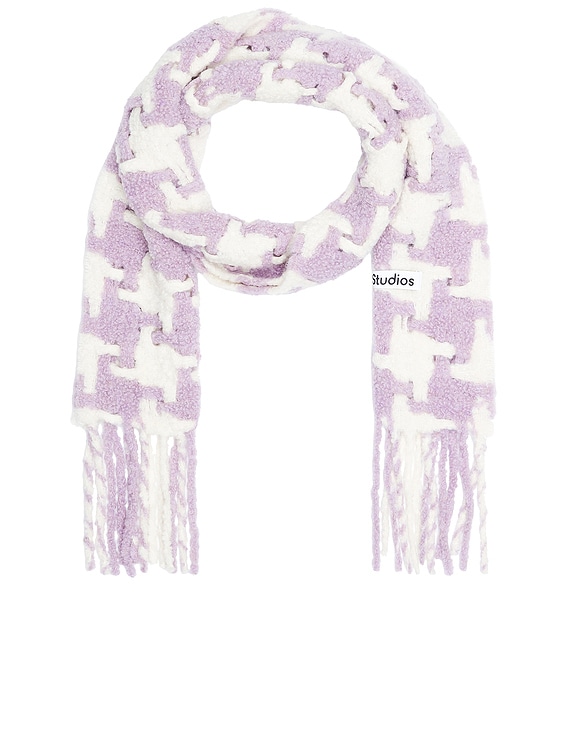 Acne Studios スカーフ - Lilac & White | FWRD