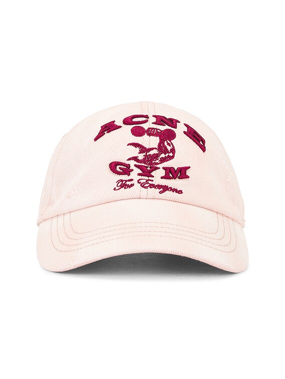 Acne Studios 25AW ピンク ディストレス キャップ Acne Studios 25AW ピンク ディストレス キャップ