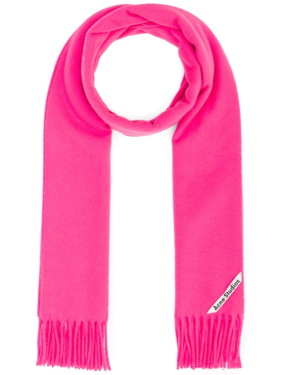 acne studios pink scarf