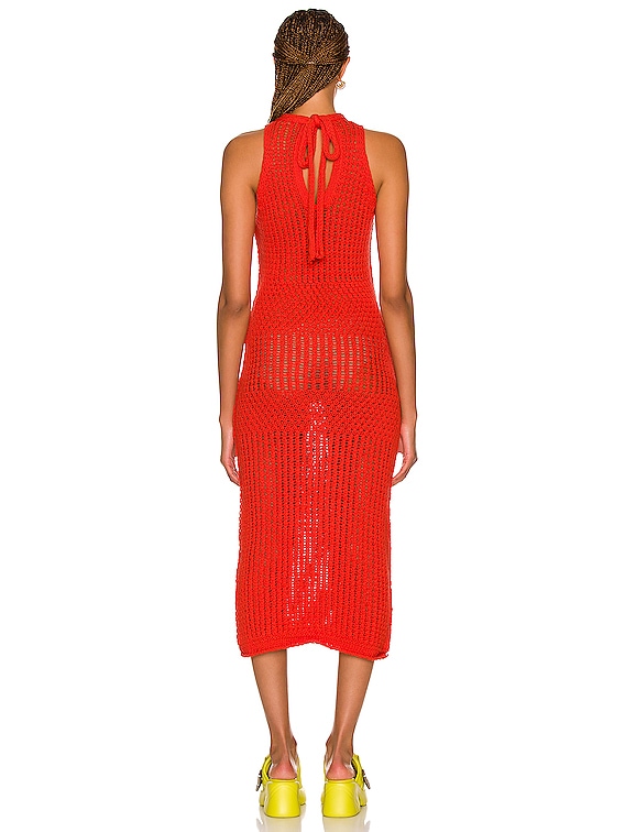 Acne Studios KAUBREE ミディ丈ドレス - Bright Red | FWRD