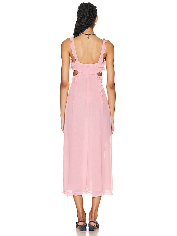 strapless open back dress Princess Rose Pink Tutu Dress main image 0