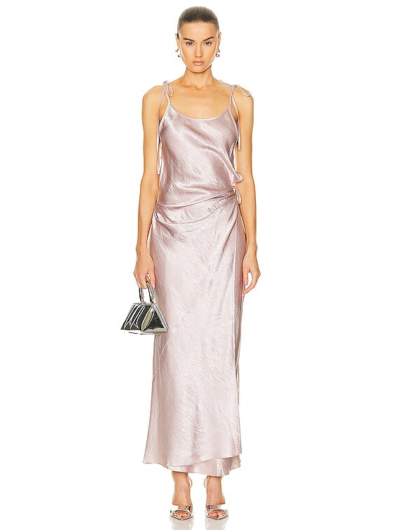 Acne Studios Maxi Dress in Light Lilac Purple | FWRD