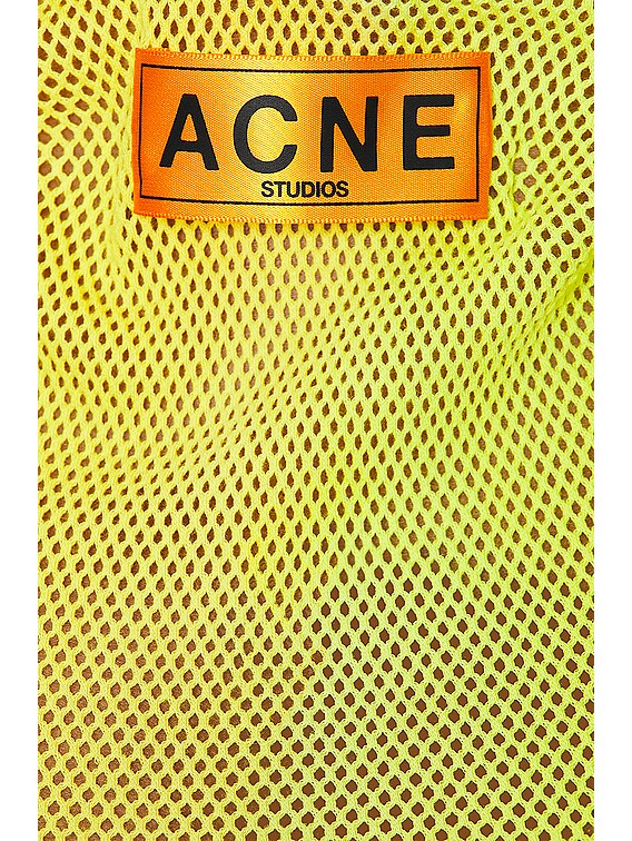 Acne Studios See Through Dress in Acid Yellow | FWRD