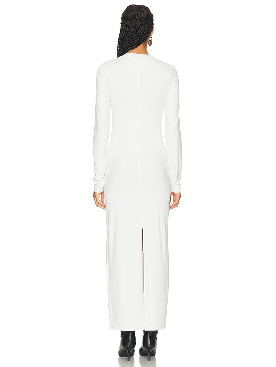 【アクネ・ACNE STUDIOS】LONG DRESS Acne Studios Long Sleeve Maxi Dress in Off White | FWRD