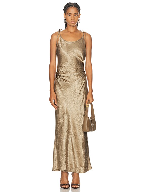 Acne Studios Maxi Dress in Old Green | FWRD