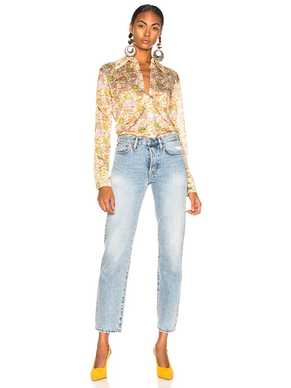 Acne Studios 1997 Light Blue Trashデニムパンツ 1997 Light Blue Trash Jeans by Acne Studios Blå Konst- La