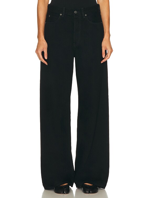 【最終値下げ】Acne Studios 32/32 Acne Studios 1981 Wide Leg in Black | FWRD