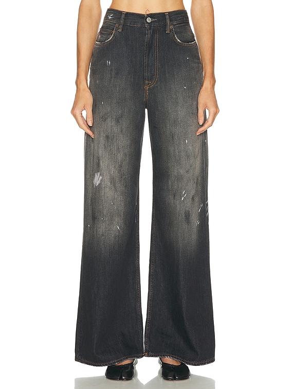 Acne Studios 2022 Trafalgar Wide Leg in Black | FWRD