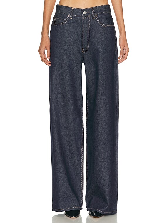 Acne Studios 1981 Wide Leg in Indigo Blue | FWRD