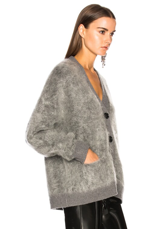 acne studios rives mohair cardigan
