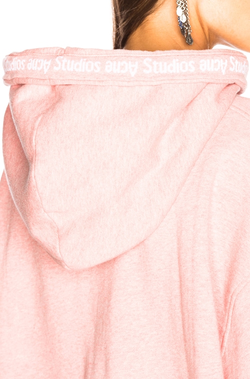 Acne Studios Yala Hoodie in Pink Melange | FWRD
