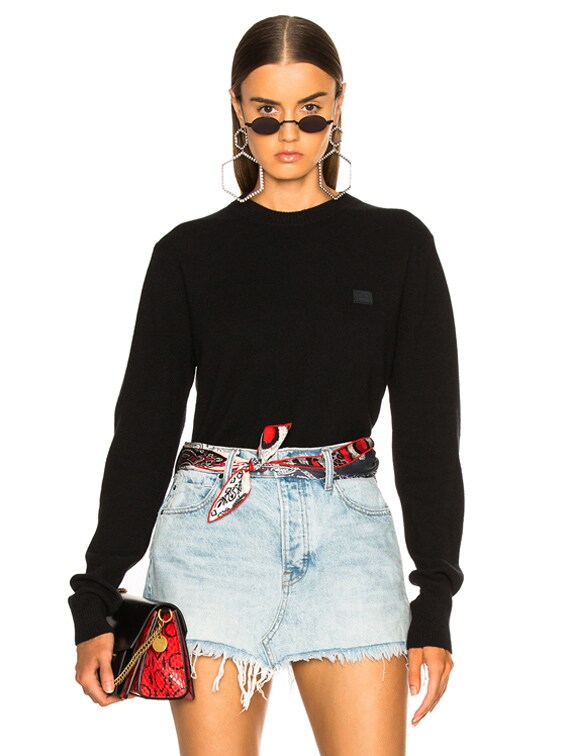 acne studios face sweater