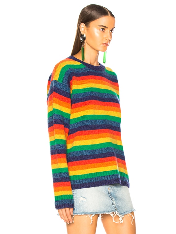 acne studios samara rainbow sweater