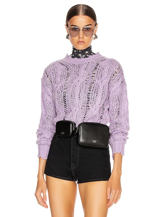 acne studios purple sweater