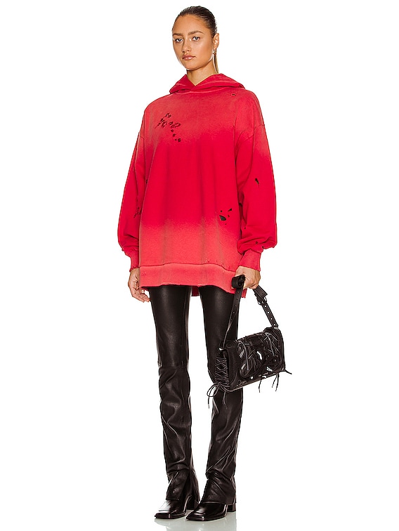 【レイヤードで差をつける♪】Acne Studios Hoodie Acne Studios Hoodie in Cherry Red | FWRD