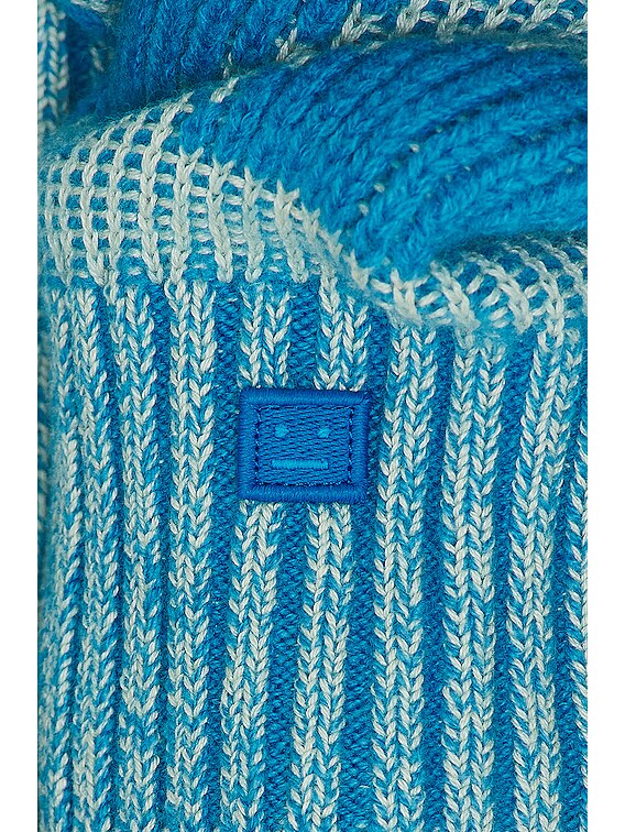 Acne Studios Knit Sweater in Spearmint Green & Sapphire Blue | FWRD