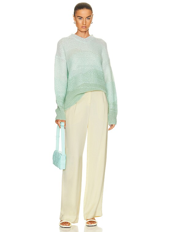 Acne Studios Oversized Sweater in Mint & Multi | FWRD