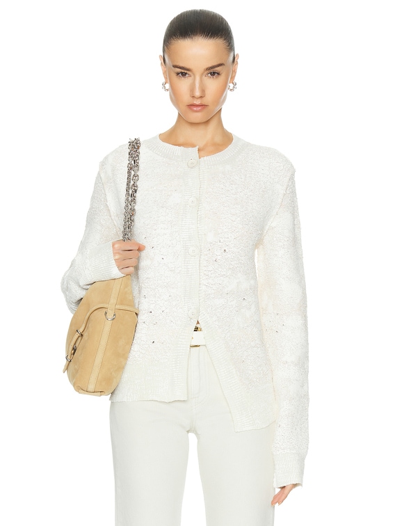 Acne Studios Knit Cardigan in Off White | FWRD