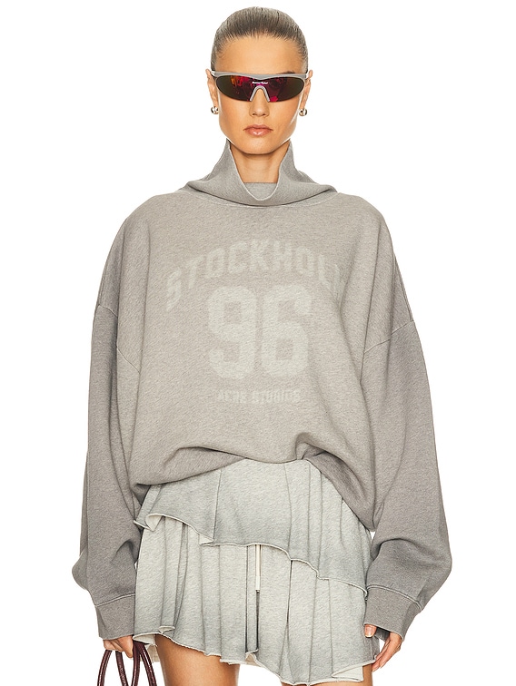 Acne Studios COLLEGE PRINT スウェット Acne Studios Sweatshirt College Face Logo Crewneck | eBay