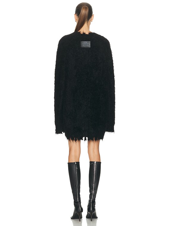 Acne Studios Kaul Hairy Cardigan in Black | FWRD