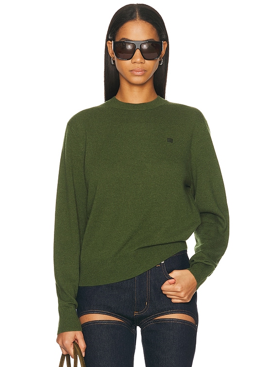 Acne Studios Kalas Yak Core Sweater in Bottle Green | FWRD
