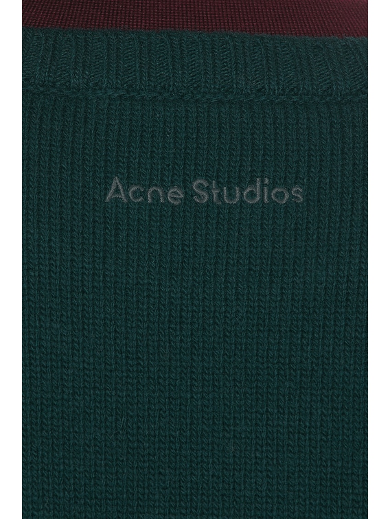 Acne Studios Kenz Sweater in Dark Green | FWRD