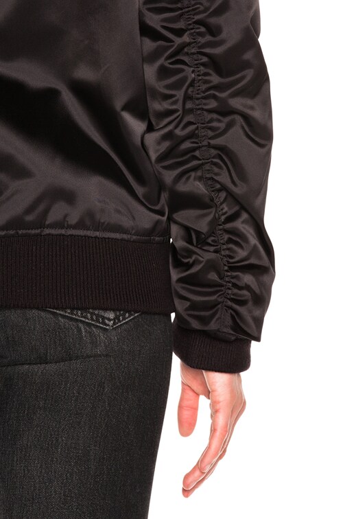 Acne Studios Leia Bomber Jacket in Black | FWRD