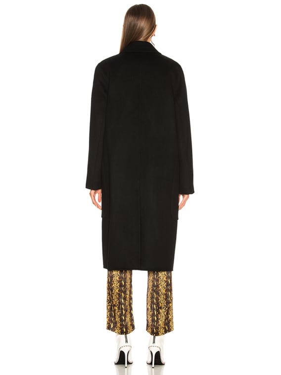 Acne Studios Carice Double Coat in Black | FWRD