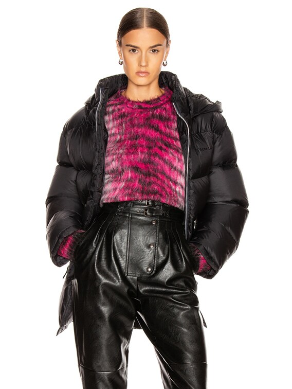 acne down coat black