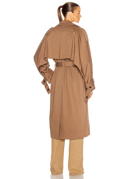 Acne Studios Trench Coat in Light Brown | FWRD