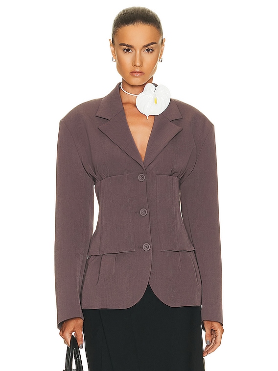 Acne Studios Suit Blazer in Dove Purple | FWRD