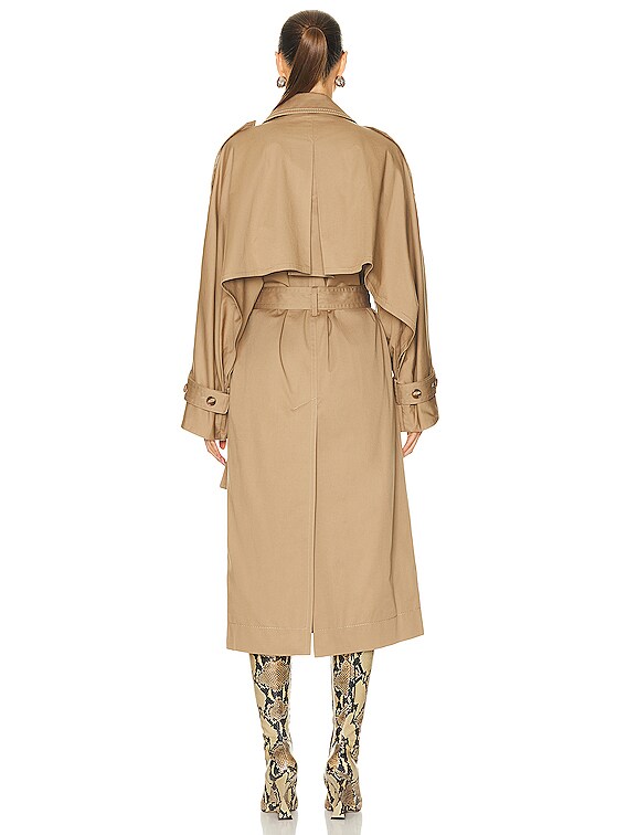 Acne Studios Trench Coat in Cold Beige | FWRD