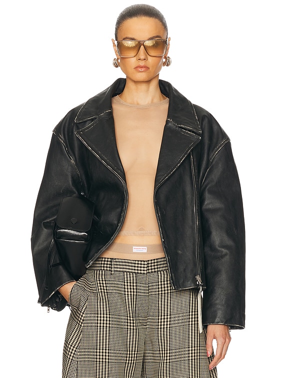 【送料&関税込】Acne Studios Lilket Biker Jacket Acne Studios Lilket Leather Biker Jacket, Brand Size 36 (US