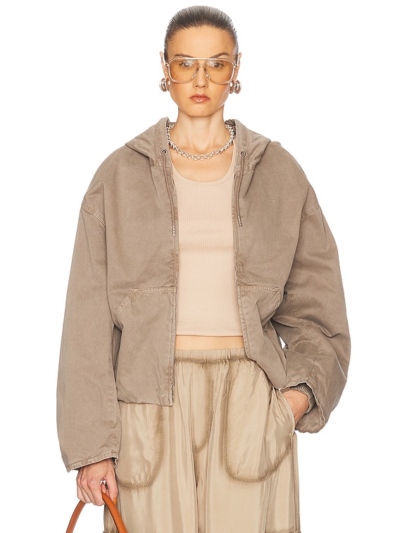 Acne Studios Olido Hoodie in Charcoal Grey | FWRD