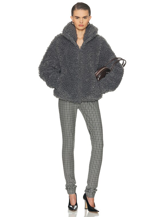 Acne Studios Felemmy Oversize Jacket in Carbon Grey | FWRD