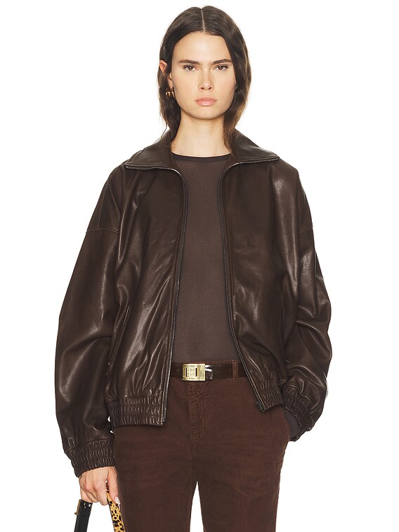 サ*ク様 archive 00s leather jacket mode opi Acne Studios Lemmy Jacket in Dark Brown | FWRD