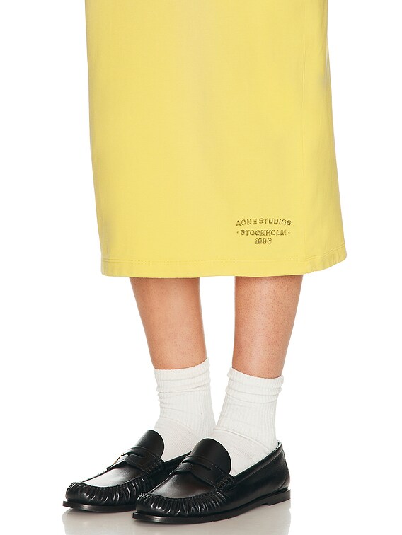 Acne Studios Edora Sunkissed Skirt in Warm Yellow | FWRD