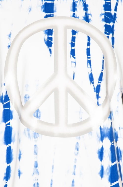 Acne Studios Niagara Peace Tee in Ink Blue Tie-Dye | FWRD
