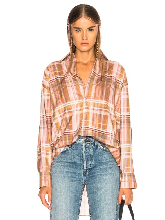 acne studios plaid shirt