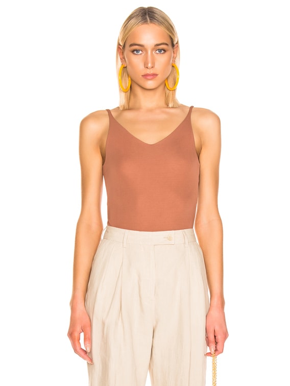 Acne Studios Ellis Bodysuit in Rust Orange | FWRD