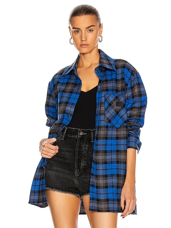 acne studios flannel shirt